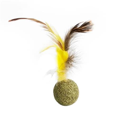 แคทนิป NATURAL FRESH PEACOCK FEATHERS CATNIP BALL_0