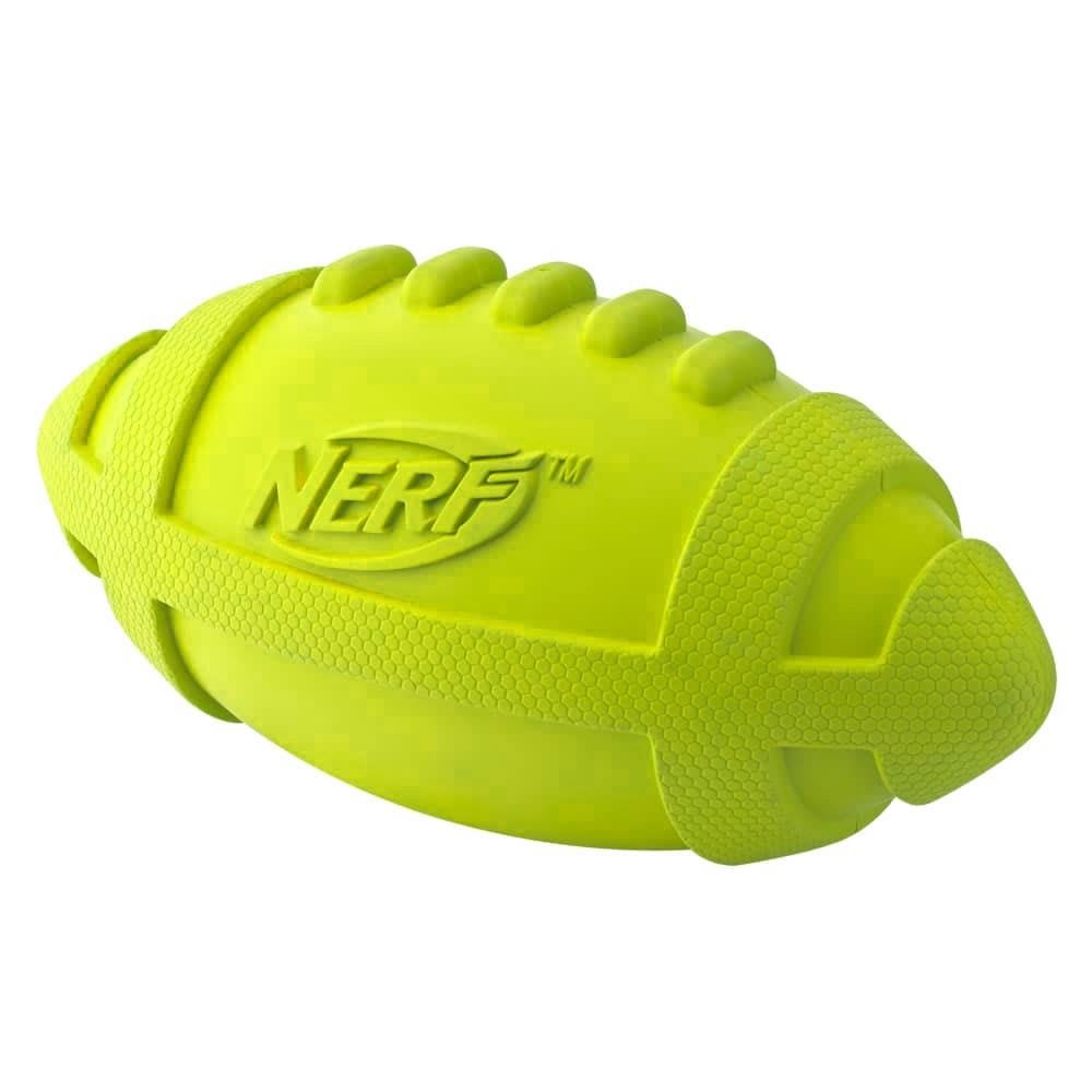ของเล่นลูกบอลสุนัข NERF DOG RUBBER FOOTBALL MEDIUM 7 นิ้ว