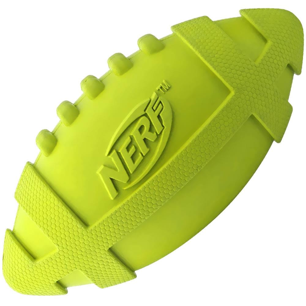 ของเล่นลูกบอลสุนัข NERF DOG RUBBER FOOTBALL MEDIUM 7 นิ้ว