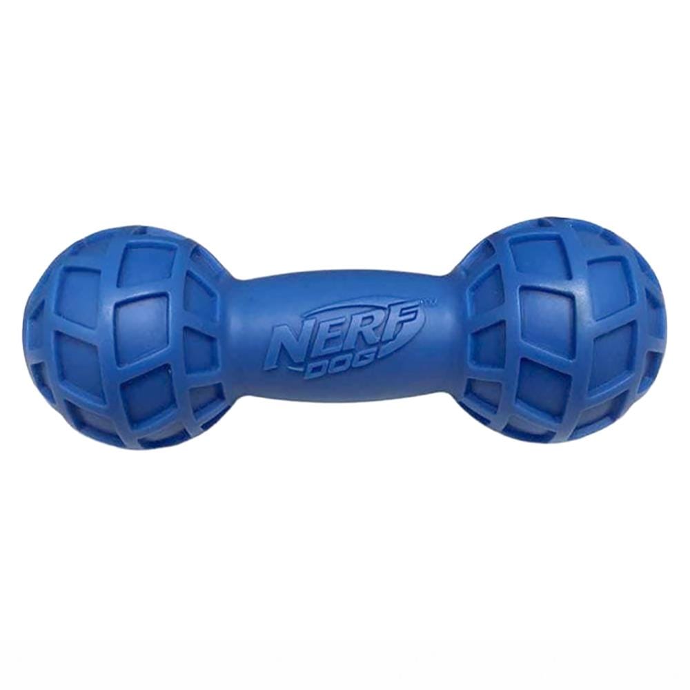 ของเล่นบาร์เบลสุนัข NERF DOG MICRO SQUEAK EXO BARBELL 7 นิ้ว