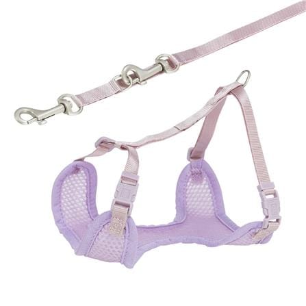 เซตสายรัดอกพร้อมสายจูง TRIXIE JUNIOR SOFT HARNESS LEASH สี LILAC_0
