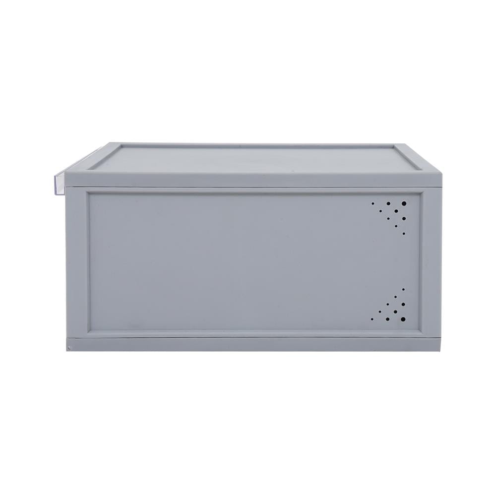 กล่องรองเท้า STACKO MAGNETIC LOCK MONO 28X37X18.3 ซม. สีเทา