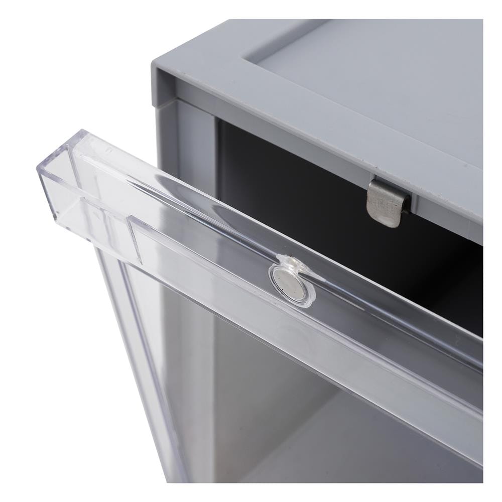 กล่องรองเท้า STACKO MAGNETIC LOCK MONO 28X37X18.3 ซม. สีเทา