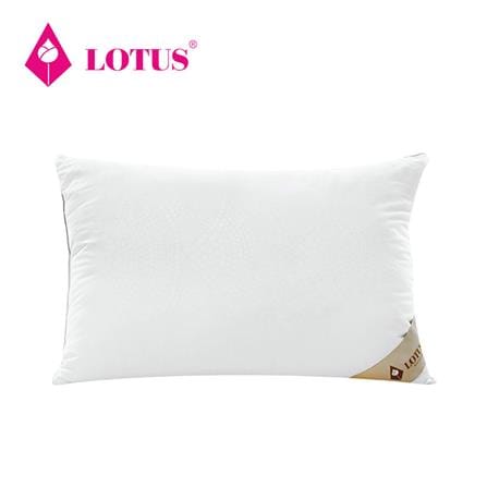 หมอนหนุน ไมโครไฟเบอร์ LOTUS MICROFIBER MEDIUM 20x30 นิ้ว สีขาว_0