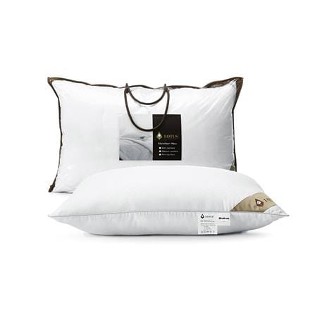 หมอนหนุน ไมโครไฟเบอร์ LOTUS MICROFIBER MEDIUM 20x30 นิ้ว สีขาว_2