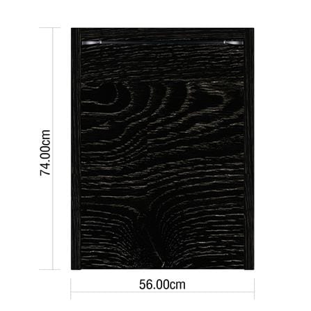 บานถังแก๊ส KIZTCHO LUCIDA 56x74 ซม. Dark Oak_2