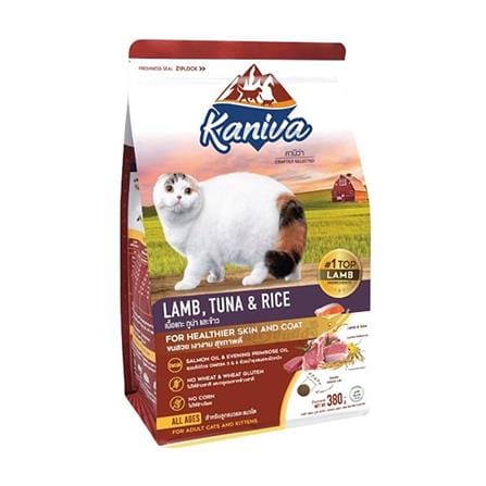 อาหารแมว KANIVA LAMB TUNA AND RICE 380 ก.