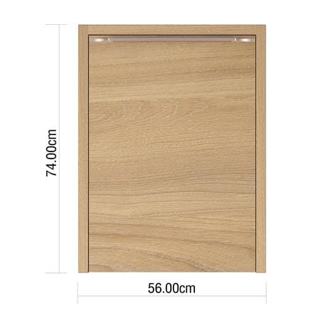 บานถังแก๊ส KIZTCHO LUCIDA 56x74 ซม. Honey Oak_3