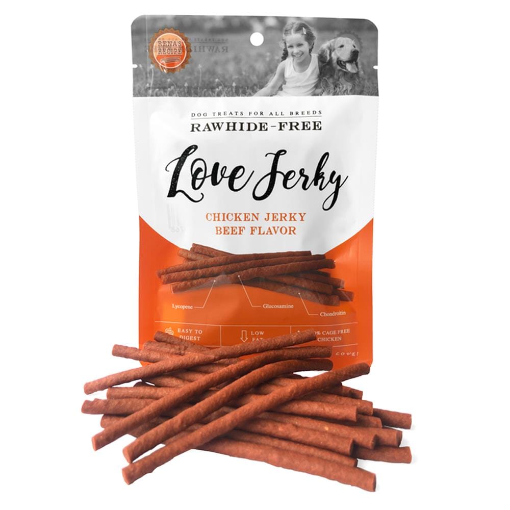 ขนมสุนัข RENA S RECIPE LOVE JERKY BEEF 120 ก.