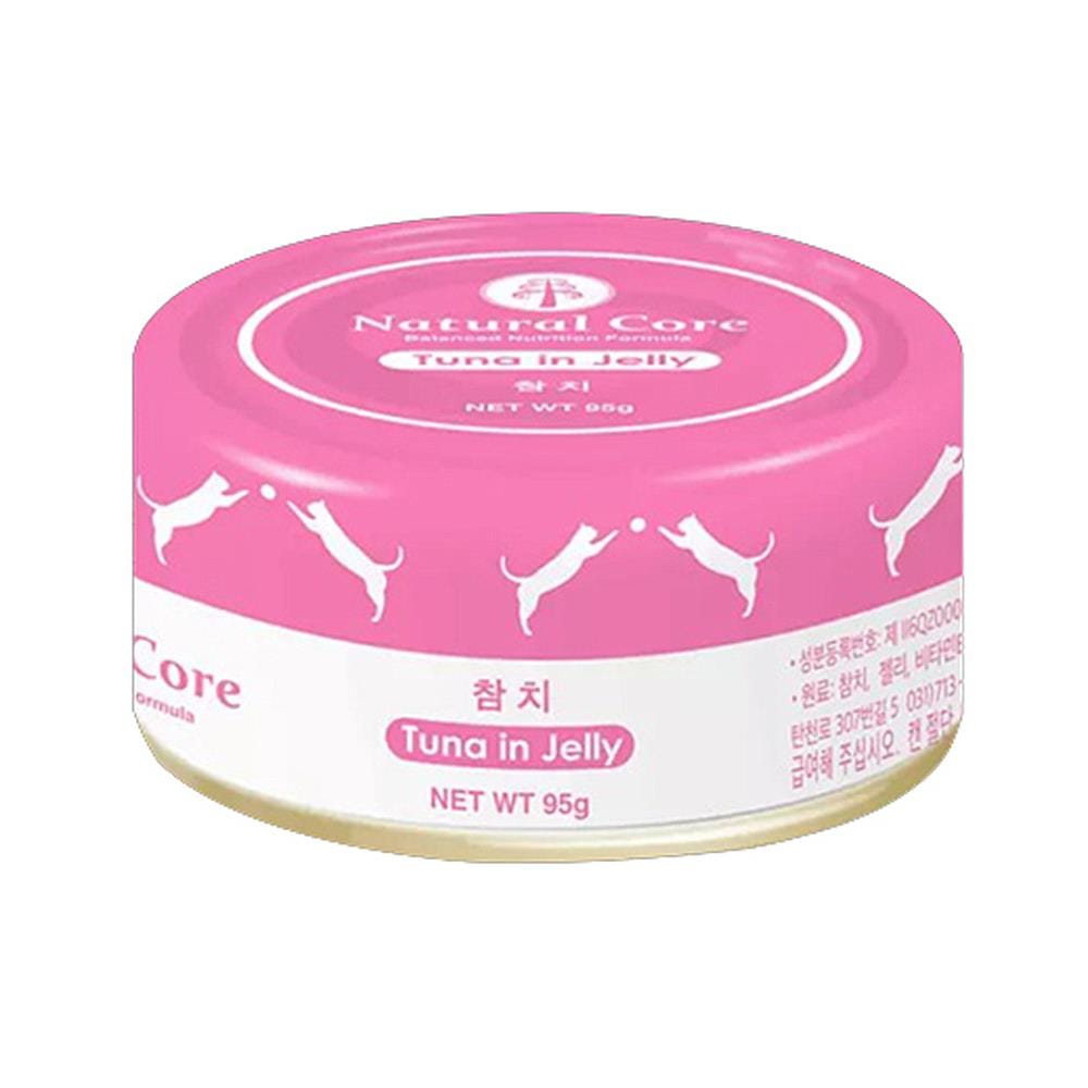 อาหารเปียกแมว NATURAL CORE ทูน่าในเยลลี่ 95 ก.