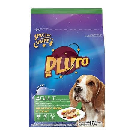 อาหารสุนัข PLUTO ADULT SMOKED CHICKEN BREAST AND VEGETABLES 1.5 กก.