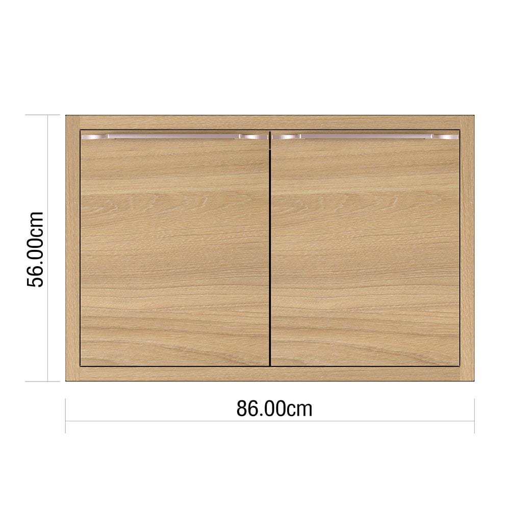 บานใต้เตา KIZTCHO LUCIDA 86x56 ซม. Honey Oak