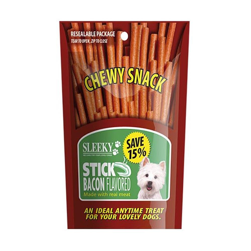 ขนมสุนัข SLEEKY CHEW STICK BACON FLAVOR 175 ก.