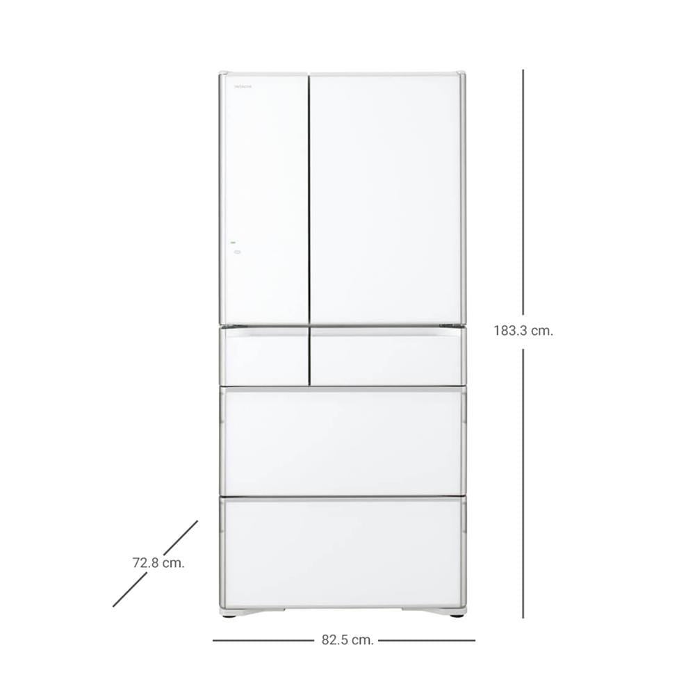 ตู้เย็น MULTI-DOORS HITACHI RWX670RT XW 23.7 คิว กระจกขาว อินเวอร์เตอร์