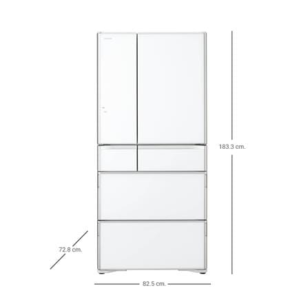 ตู้เย็น MULTI-DOORS HITACHI RWX670RT XW 23.7 คิว กระจกขาว อินเวอร์เตอร์_3