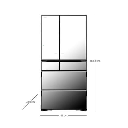 ตู้เย็น MULTI-DOORS HITACHI RZXC740RT X 26 คิว กระจกเงา อินเวอร์เตอร์_3
