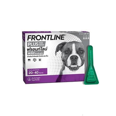 ยาหยอดกำจัดเห็บหมัดสุนัข น้ำหนัก 20-40 กก. FRONTLINE PLUS ไซซ์ L_0