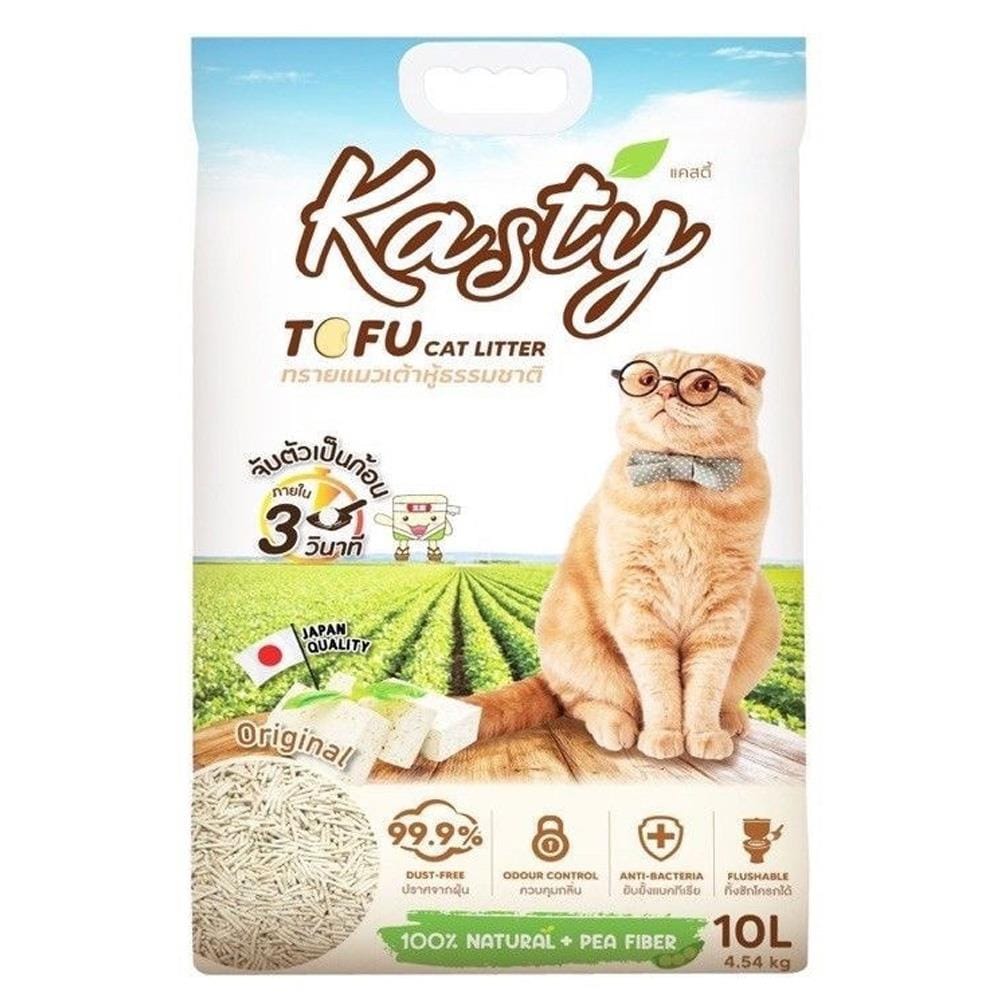 ทรายแมวเต้าหู้ KASTY TOFU CAT LITTER 10 ลิตร