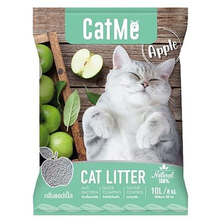 ทรายแมวภูเขาไฟ CATME กลิ่นแอปเปิ้ล 10 ลิตร_0