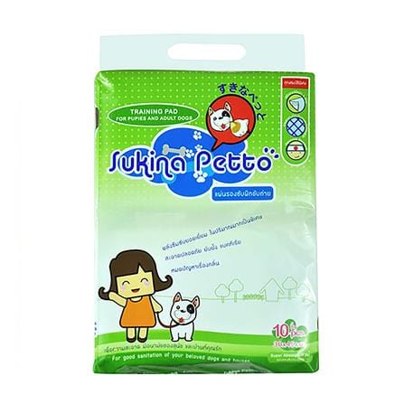 แผ่นรองฉี่สุนัขและแมว SUKINA PETTO 30X45 ซม. 10 แผ่น