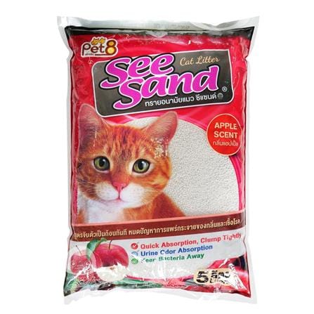 ทรายแมว SEE SAND BENTONITE กลิ่นแอปเปิ้ล 5 ลิตร_0