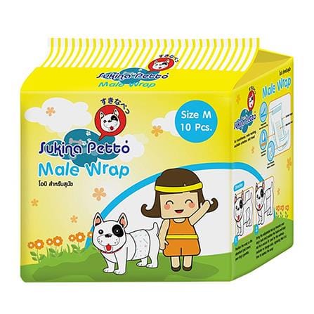 โอบิสุนัข SUKINA PETTO SIZE M 10 ชิ้น