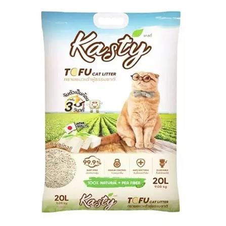 ทรายแมวเต้าหู้ KASTY TOFU LITTER ORIGINAL 20 ลิตร_0