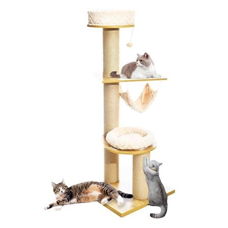 คอนโดแมว KANIMAL CAT TREE ไซซ์ XL สีครีม_0
