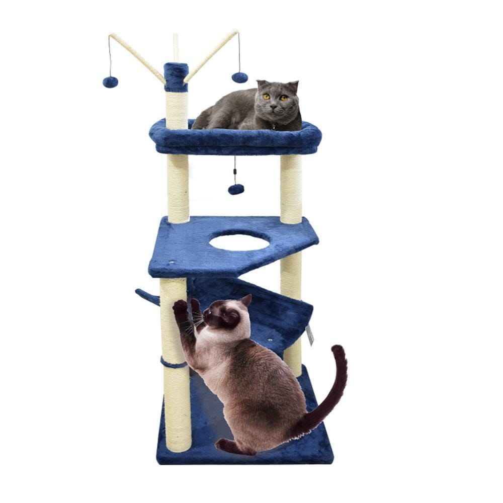 คอนโดแมว KANIMAL NAVY CAT TREE ไซซ์ XL สีน้ำเงิน/ครีม