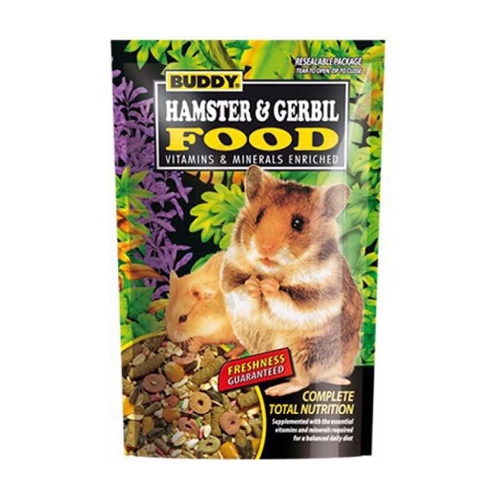 อาหารเม็ดสำหรับหนู BUDDY HAMSTER AND GERBIL FOOD 225 ก.