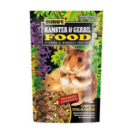 อาหารเม็ดสำหรับหนู BUDDY HAMSTER AND GERBIL FOOD 225 ก.