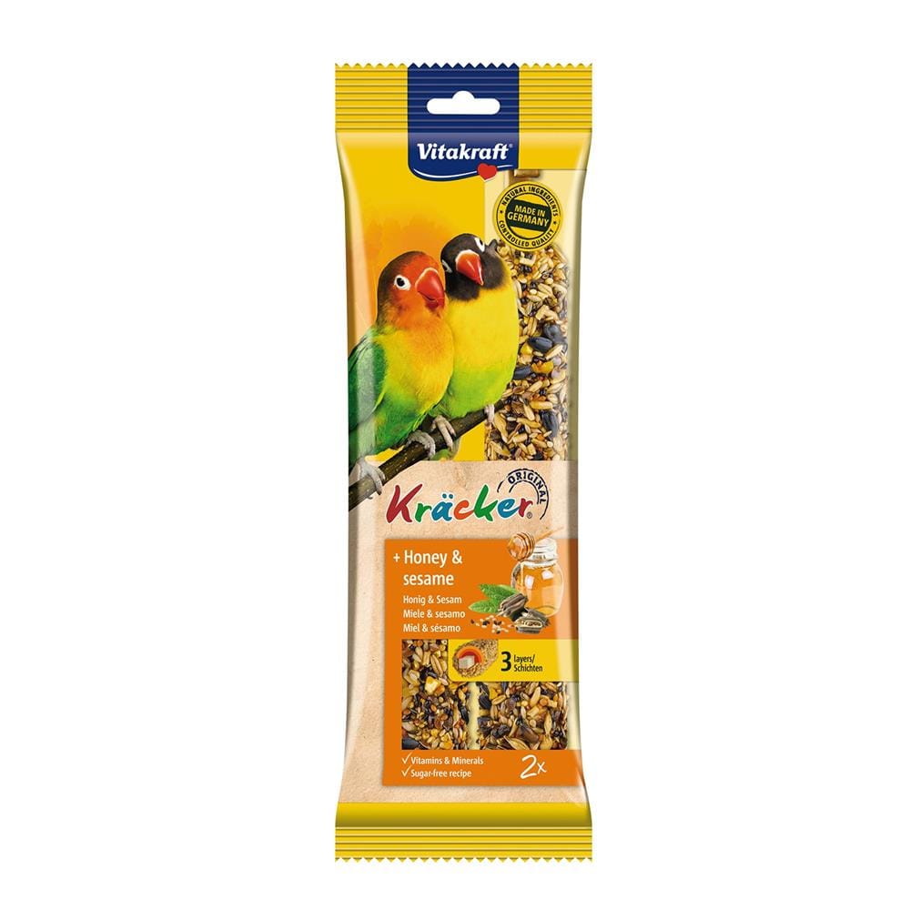 ขนมนกแก้ว VITAKRAFT KRACKER HONEY AND SESAME 180 ก.