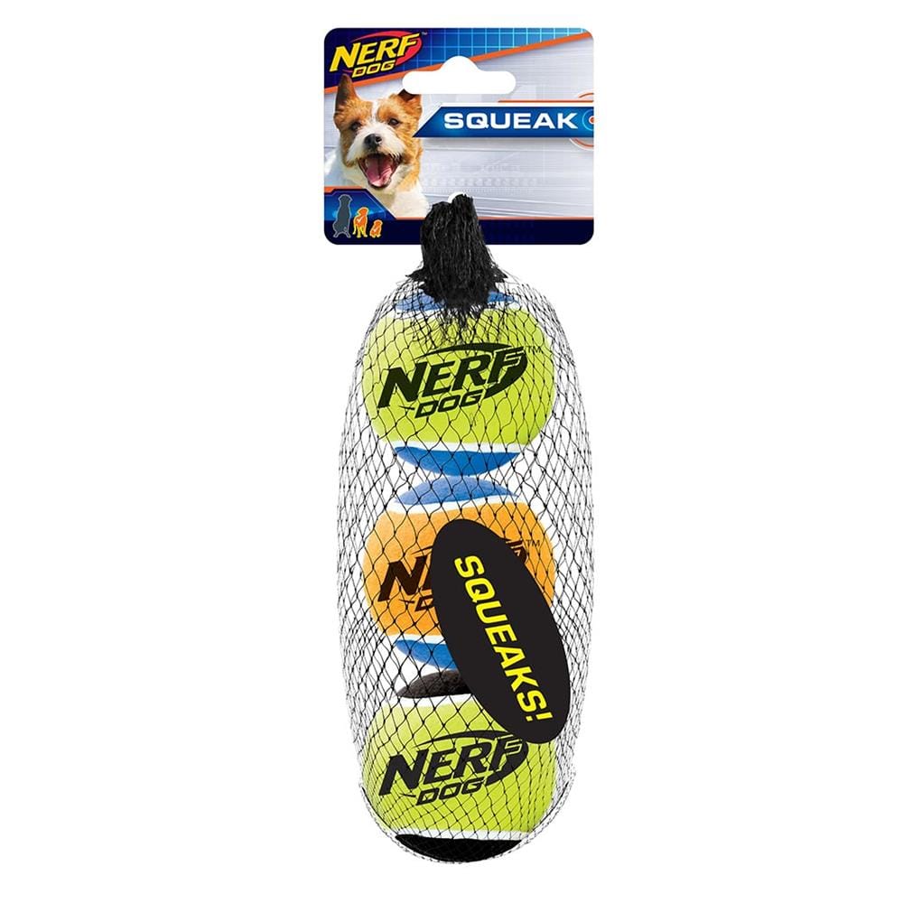 ของเล่นสุนัขเทนนิสมีเสียง NERF แพ็ก 3 ลูก