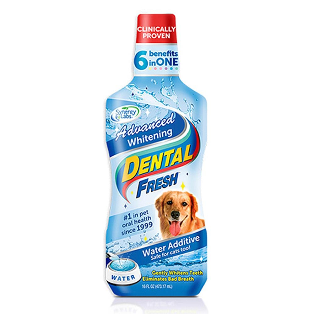 น้ำยาบ้วนปากสุนัข DENTAL FRESH สูตร ADVANCED WHITENING 473 มล.