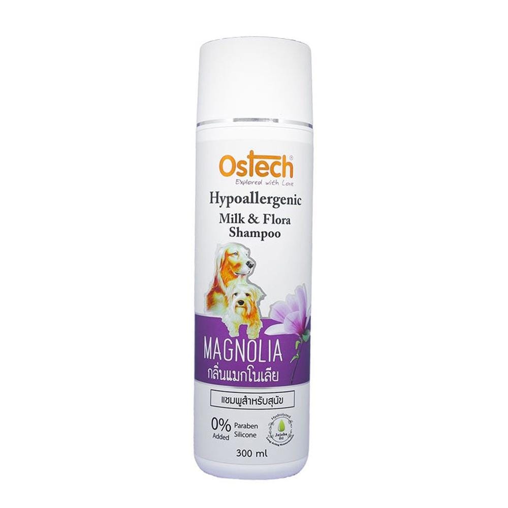 แชมพูสุนัข OSTECH MILK AND FLORA กลิ่น MAGNOLIA 300 มล.