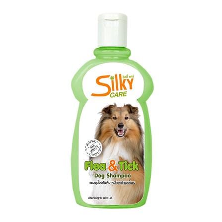 แชมพูสุนัข SILKY CARE FLEAS AND TICKS 400 มล._0