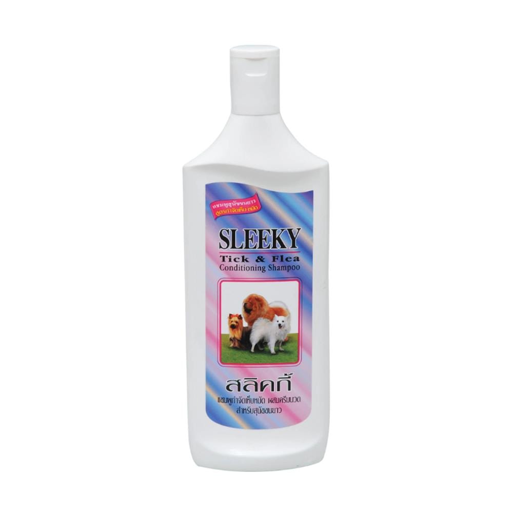 แชมพูกำจัดเห็บหมัดสุนัขขนยาว SLEEKY 350 ซีซี