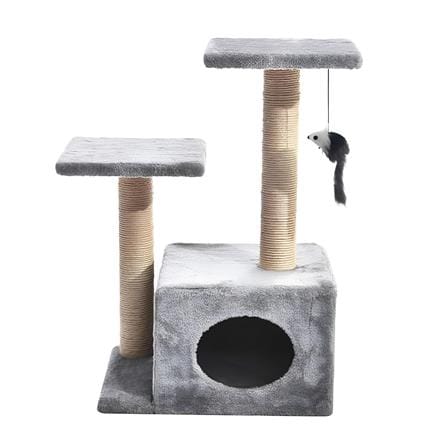 คอนโดแมวพร้อมอุโมงค์ KANIMAL CAT TREE สีเทา_0