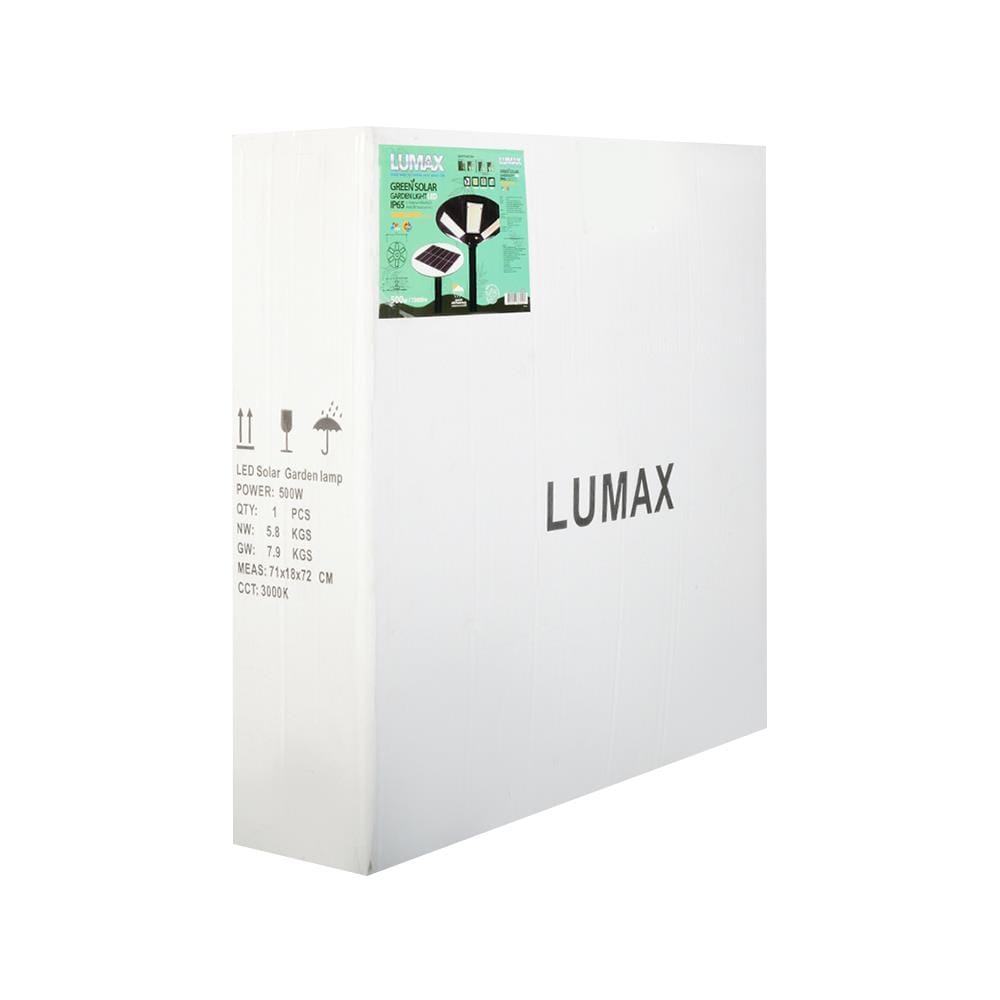 ไฟสนาม SOLAR LUMAX 58-00339 500 วัตต์ วอร์มไวท์ สีดำ