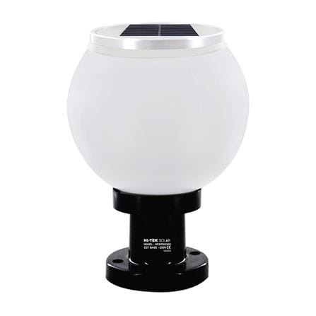 ไฟหัวเสา SOLAR HI-TEK HFSPR0250O 3 วัตต์ เดย์ไลท์/วอร์มไวท์ 10 นิ้ว สีขาว