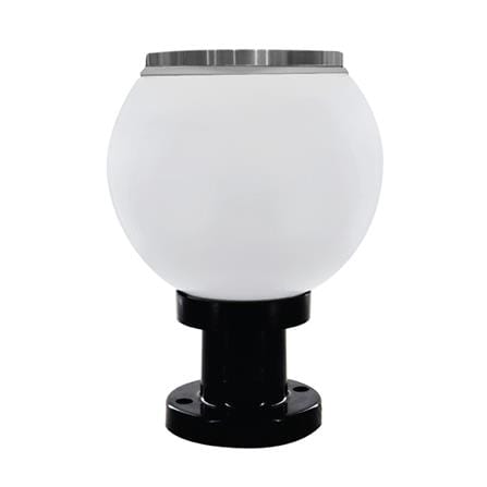 ไฟหัวเสา SOLAR HI-TEK HFSPR0250O 3 วัตต์ เดย์ไลท์/วอร์มไวท์ 8 นิ้ว สีขาว_1
