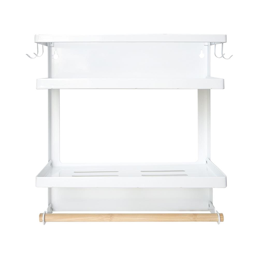 ชั้นวางของแม่เหล็กติดตู้เย็น KECH 31X11.3X31 ซม. ไซซ์ M สีขาว
