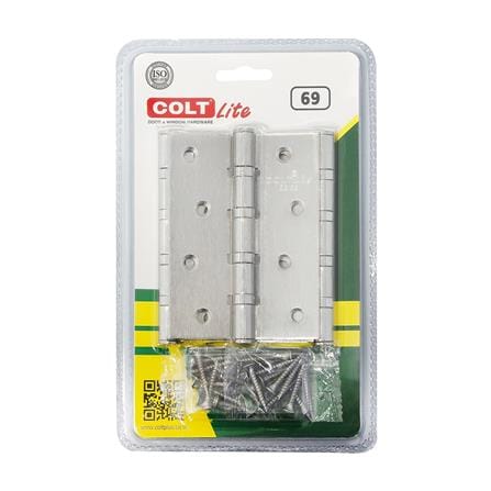 บานพับ 4X3 นิ้ว X 2 มม. COLT LITE 69 สีสเตนเลส (แพ็ก 3 ชิ้น) 1 แถม 1_2