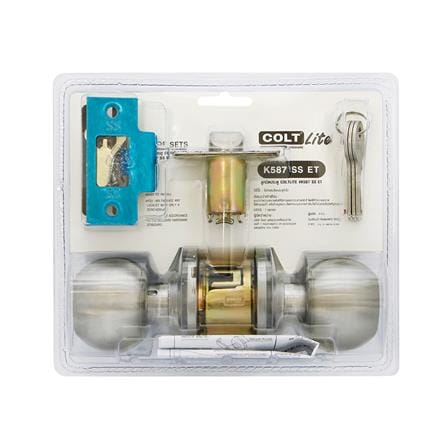 ลูกบิดประตู หัวกลม COLT LITE K587 65 มม. สีสเตนเลส_5