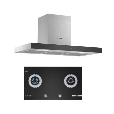 เตาฝัง+เครื่องดูดควัน BOSCH PMD82A31AX+DWBM98G50