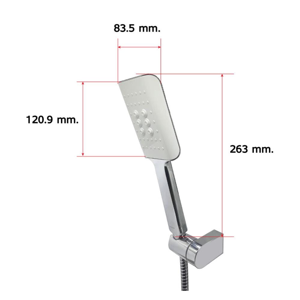 ชุดฝักบัวสายอ่อน 1 ระบบ LUZERN HS-4014 สีโครม