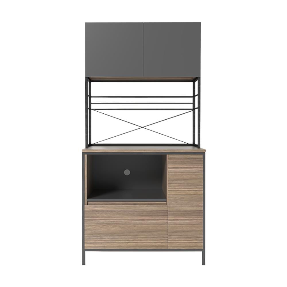 ครัวสำเร็จรูปท็อปเรียบ CABIN RALPH 90 ซม. สีน้ำตาล