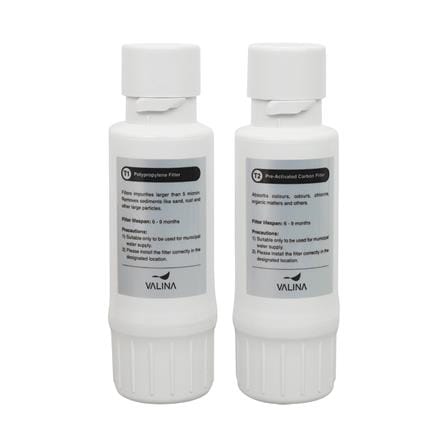 ชุดไส้กรอง VALINA T1(POLYPROPYLENE)+T2(PRE-ACTIVATED CARBON)
