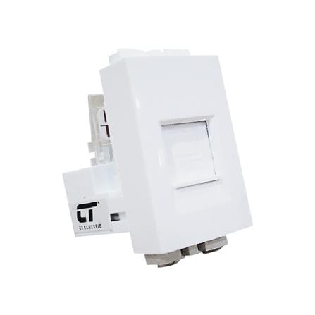 เต้ารับคอมพิวเตอร์ CT ELECTRIC CAT5E LAN-1 สีขาว_1