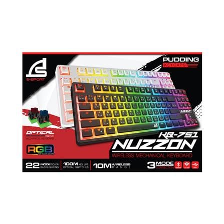 คีย์บอร์ดเกมมิ่ง SIGNO NUZZON KB-751BLK R สีดำ_1